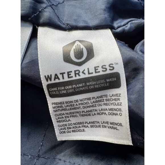 Levi’s Women's Sz L Pieced Sherpa Ex-Boyfriend Blue Trucker Jacket - Picture 8 of 15